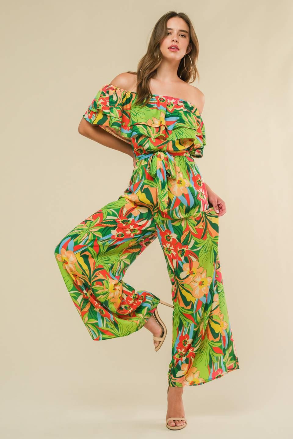 DARING HEART WOVEN JUMPSUIT.