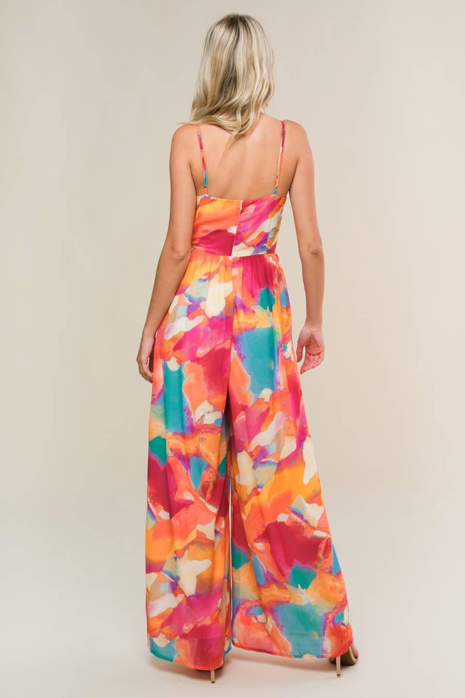 SWEETEST STYLE WOVEN JUMPSUIT.