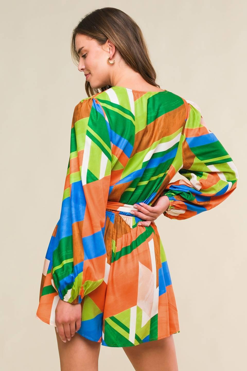 THIS IS YOUR SIGN WOVEN ROMPER.