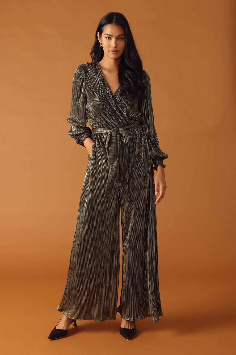 MOMENTS OF CLARITY WOVEN JUMPSUIT.