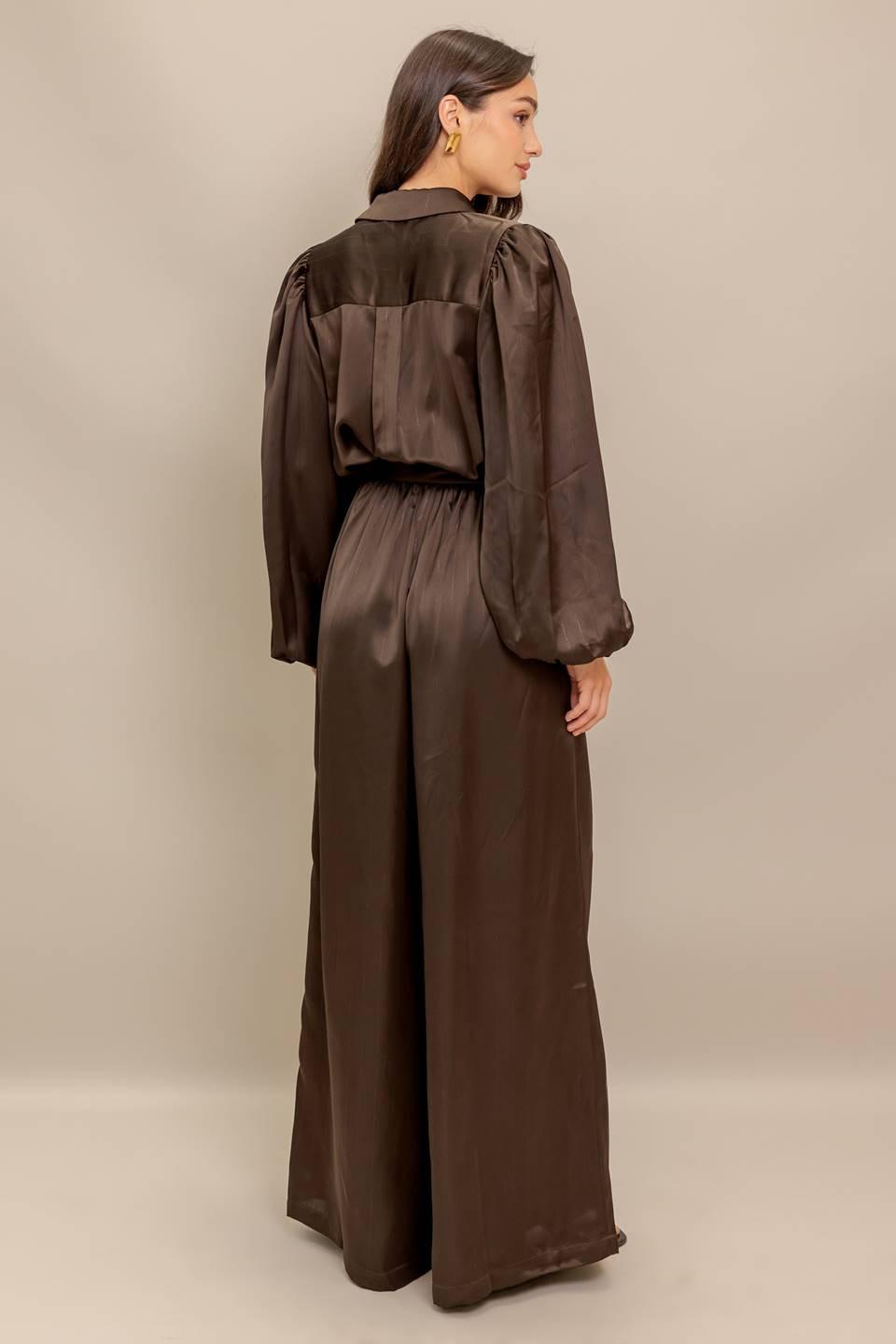 SUGAR BROWNIE WOVEN JUMPSUIT.