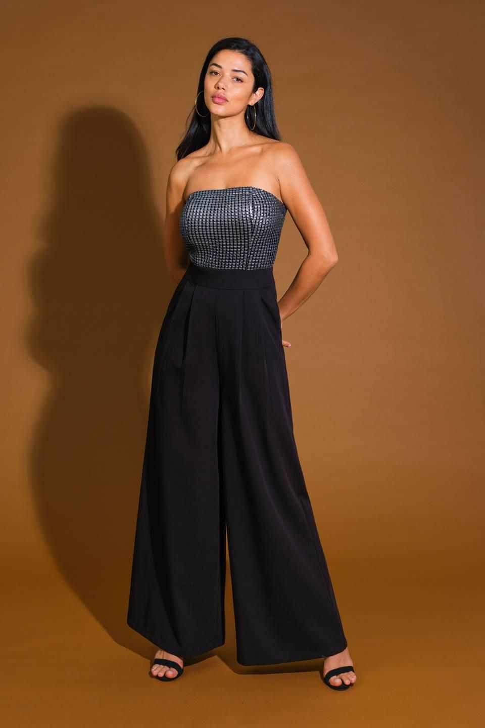GLIMPSE OF GRACE WOVEN JUMPSUIT.