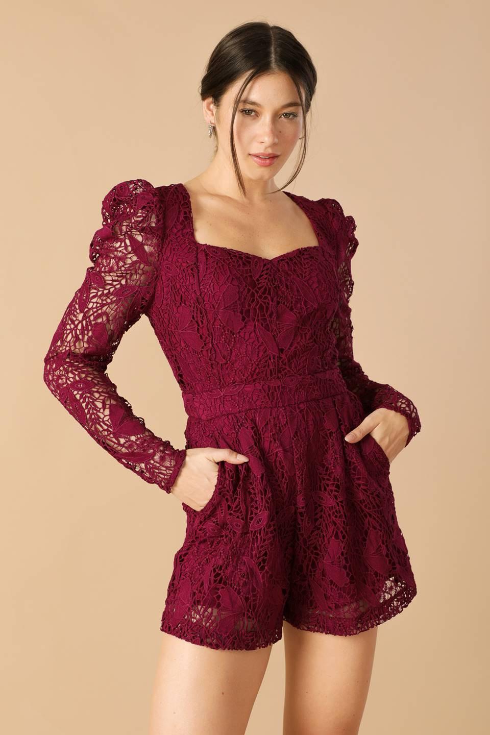 DAYS GO BY WOVEN LACE ROMPER l FLYING TOMATO – Flying Tomato