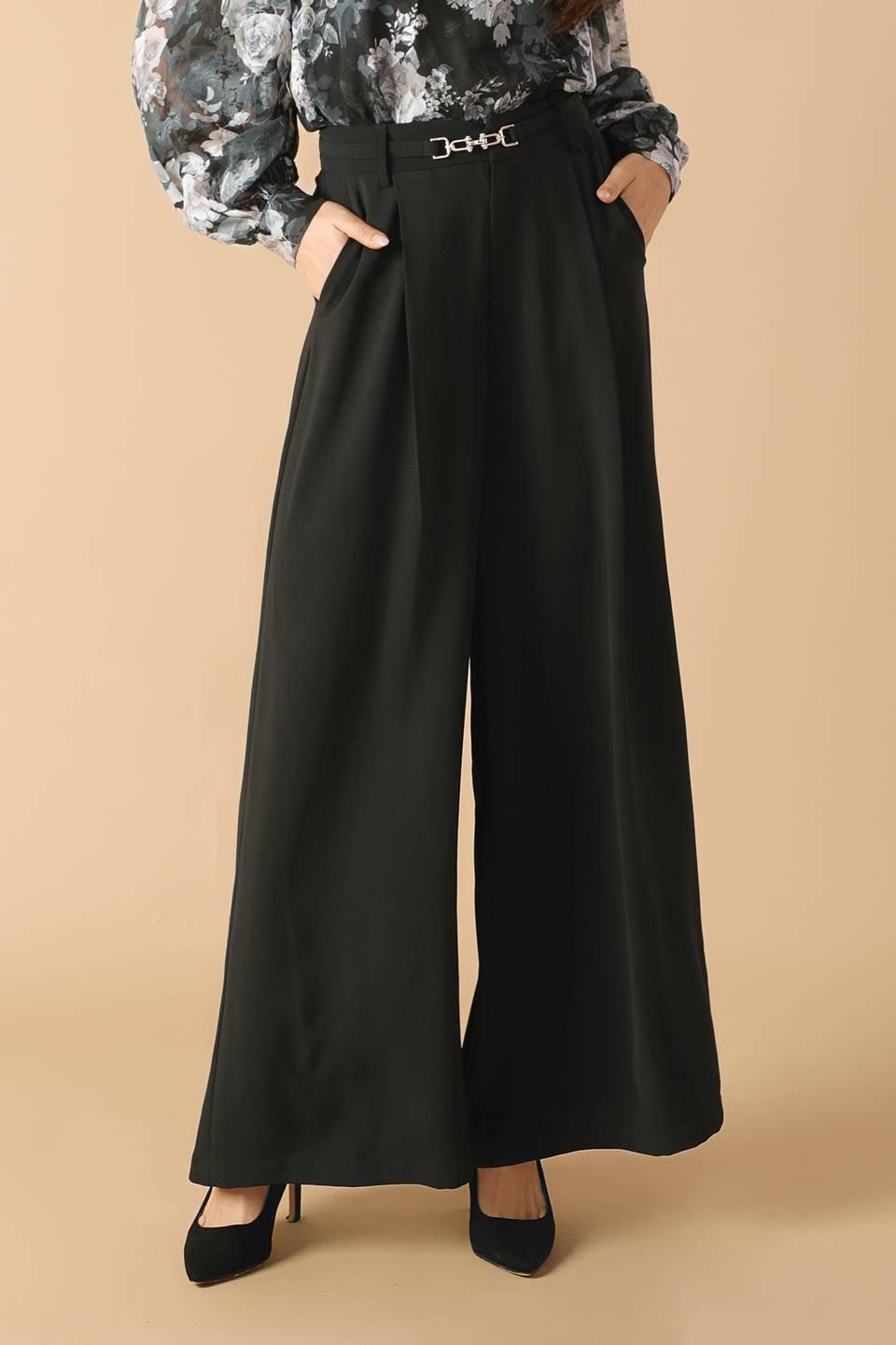 SWEET HARMONY BLACK WOVEN PANTS - Flying Tomato - PANTS - Flying Tomato