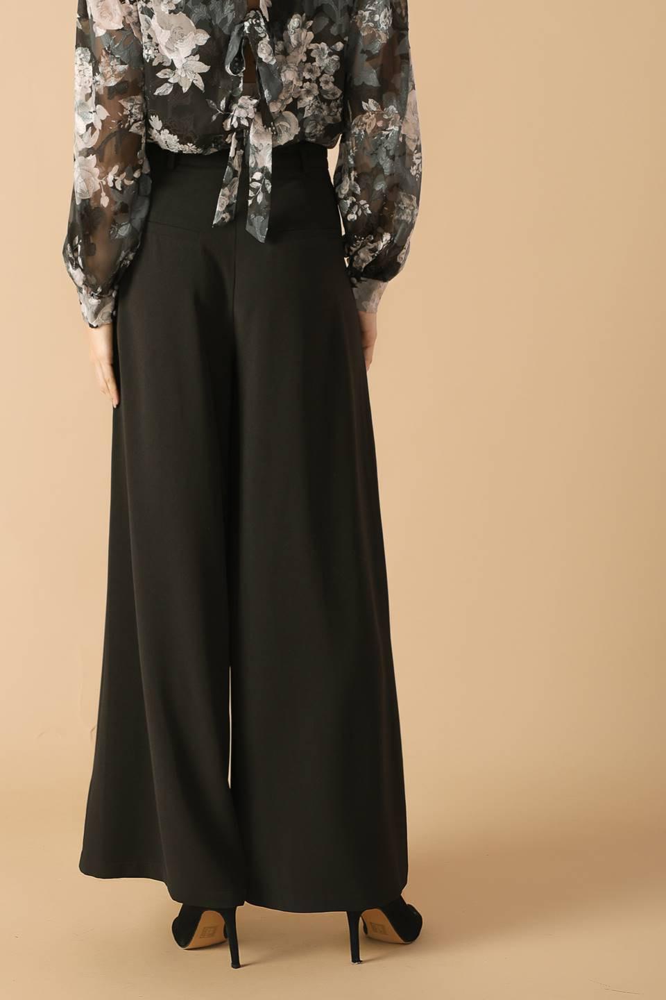 SWEET HARMONY BLACK WOVEN PANTS - Flying Tomato - PANTS - Flying Tomato