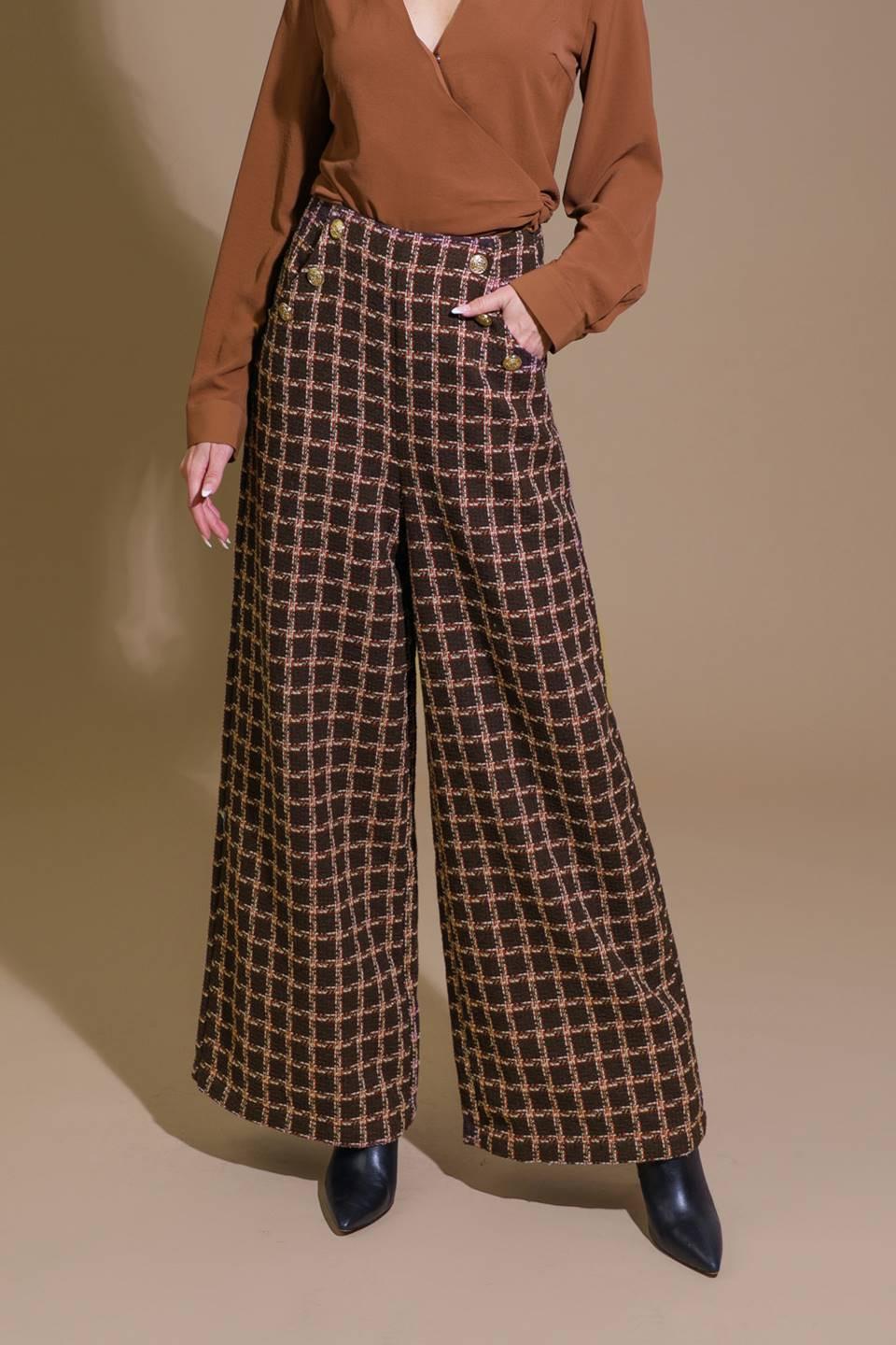 SHOW YOU OFF TWEED PANTS.