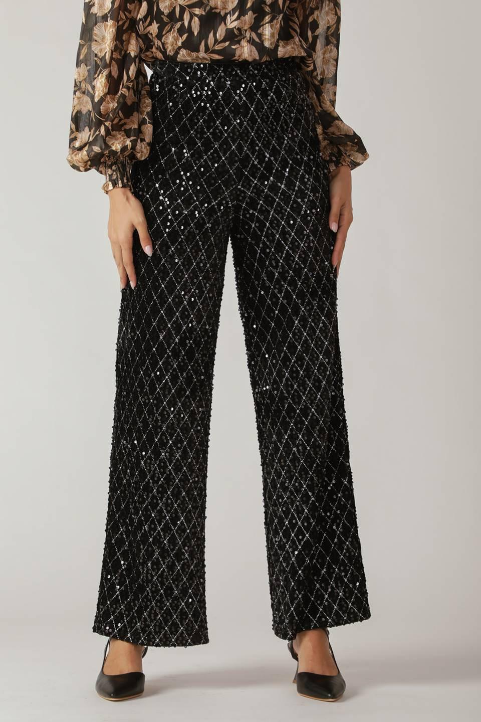 RUNNING OUT OF TIME SEQUIN PANTS.