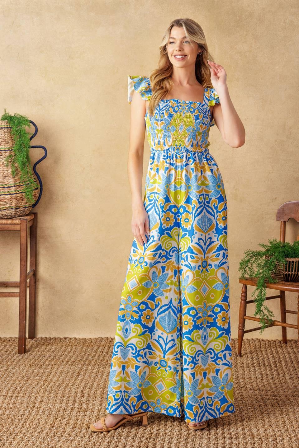 NO NEED TO WORRY WOVEN JUMPSUIT - Flying Tomato - JUMPSUIT - Flying Tomato