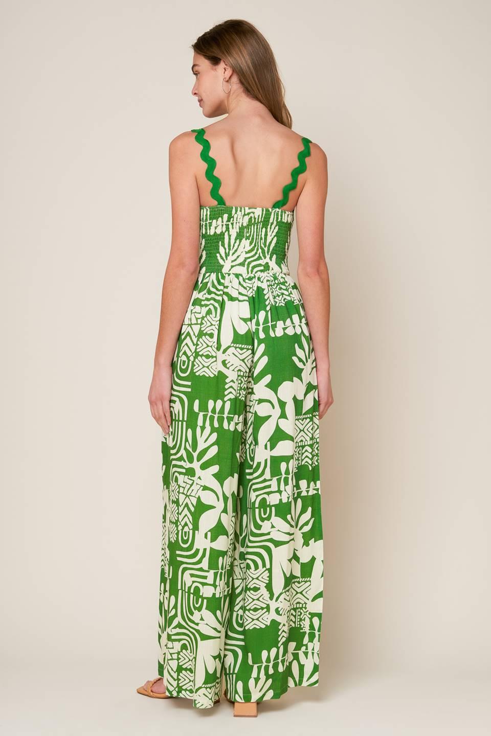 SIMPLY THE VIBE WOVEN JUMPSUIT.