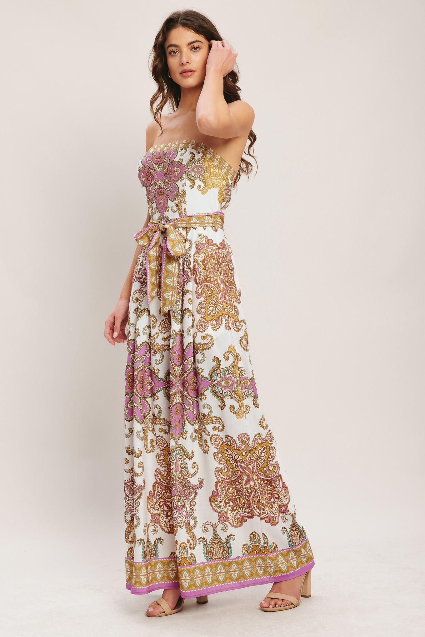 MEDITERRANEAN DREAM WOVEN JUMPSUIT.