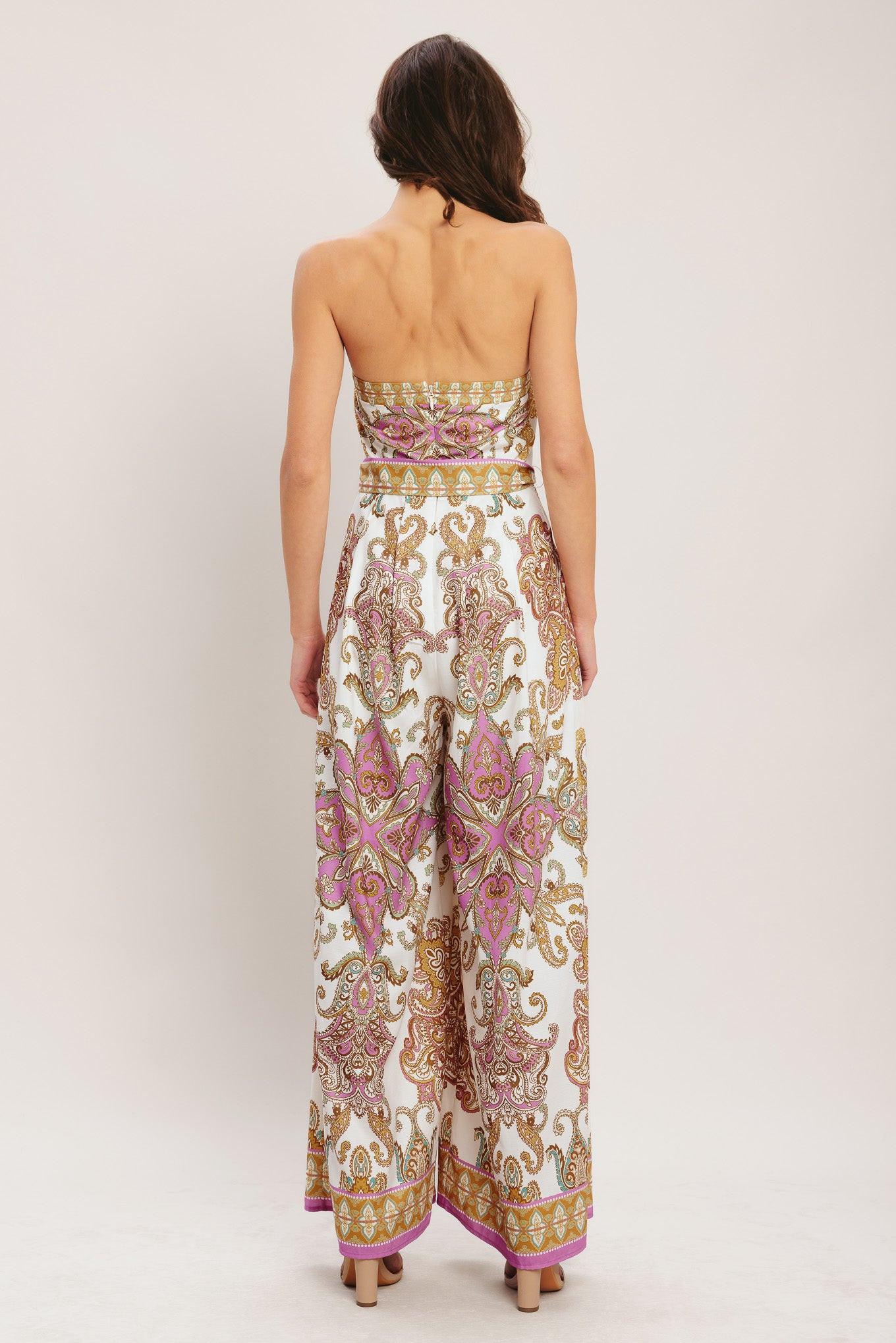 MEDITERRANEAN DREAM WOVEN JUMPSUIT.