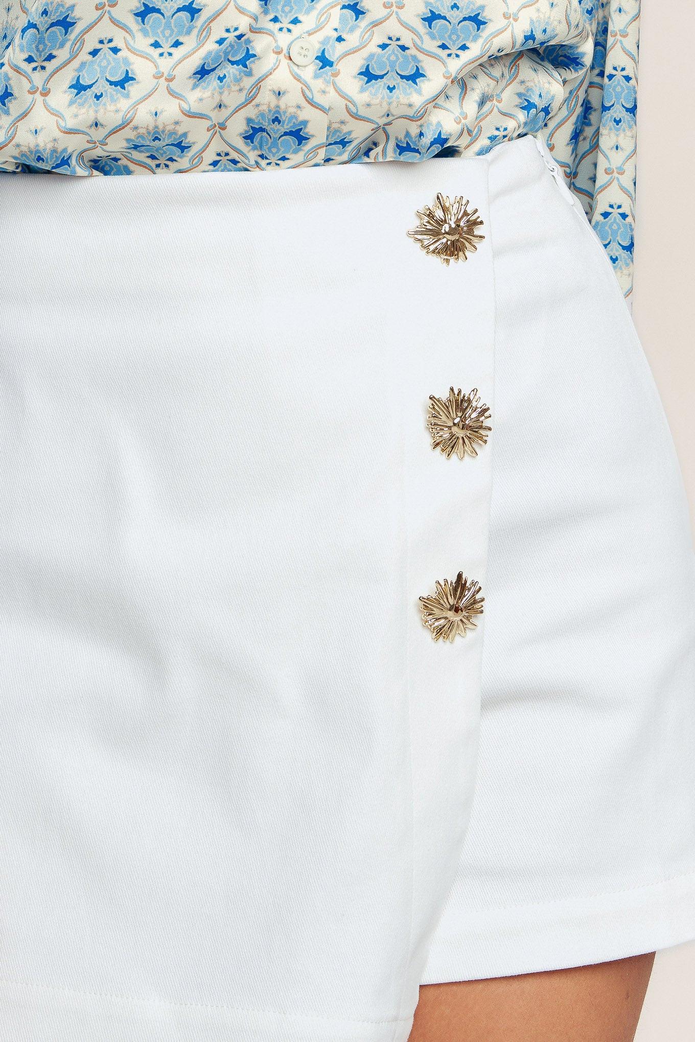 THE DETAILS MAKE IT WOVEN SKORT.