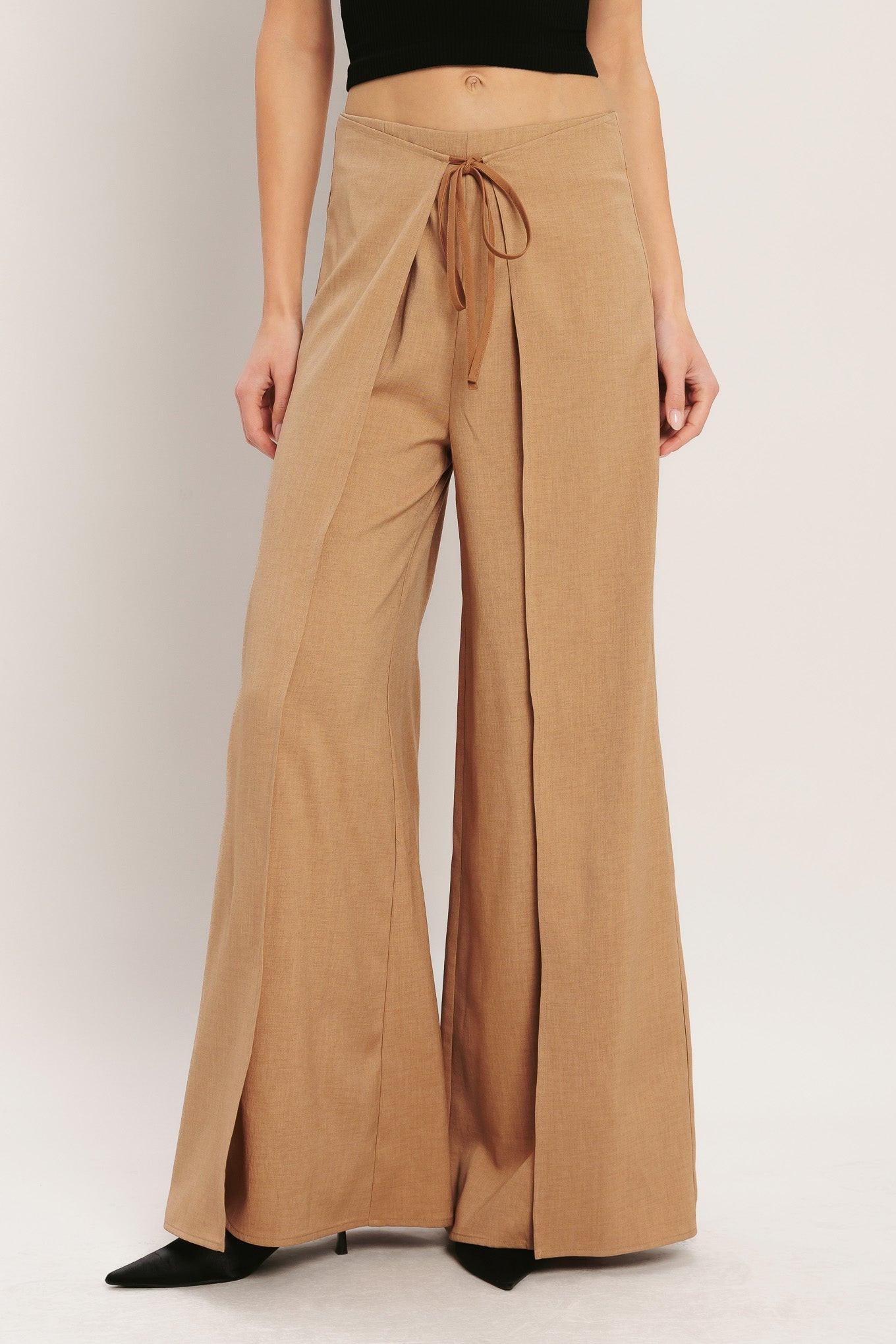 CARAMEL COAST WOVEN PANTS.