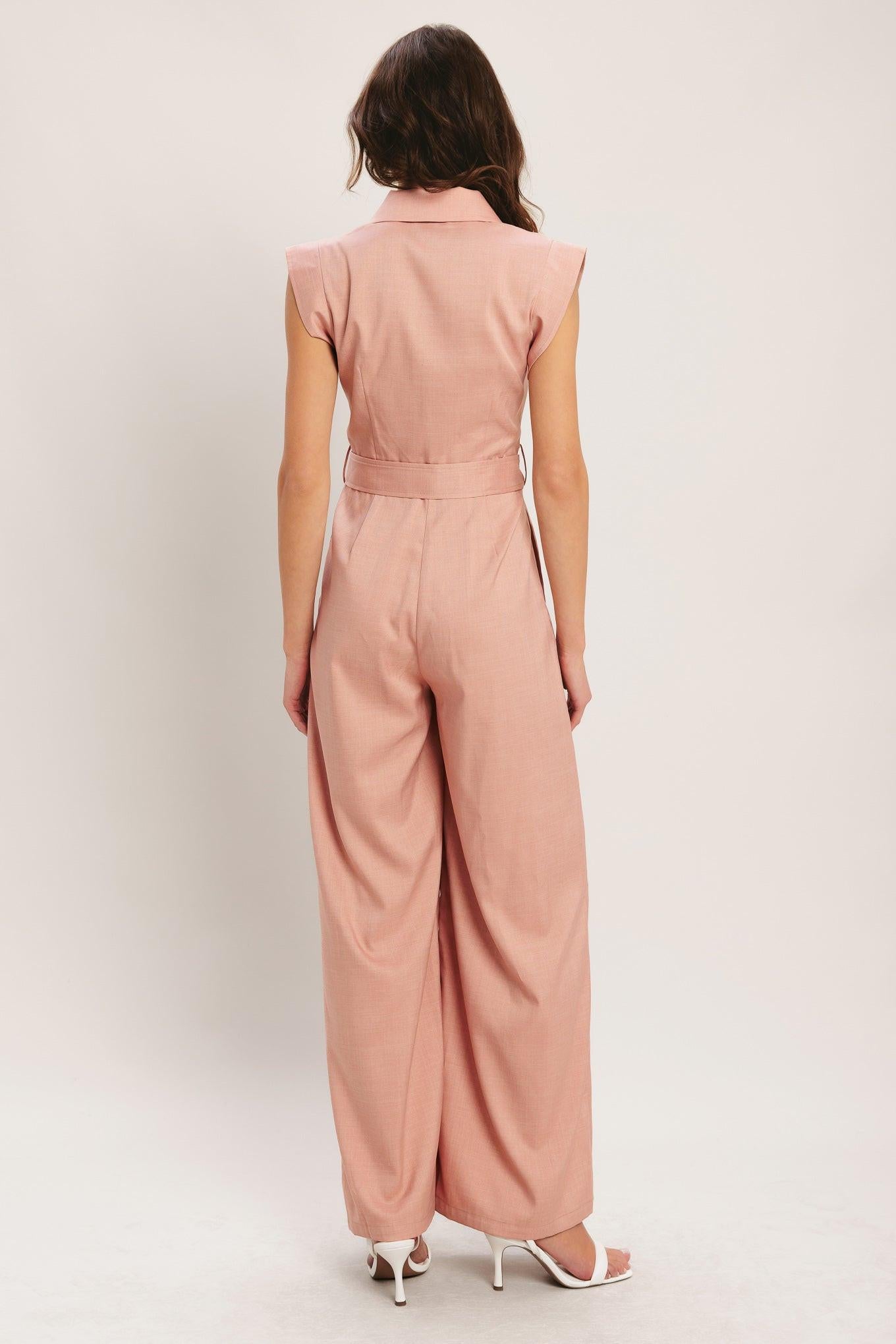 CITY ICON WOVEN JUMPSUIT.