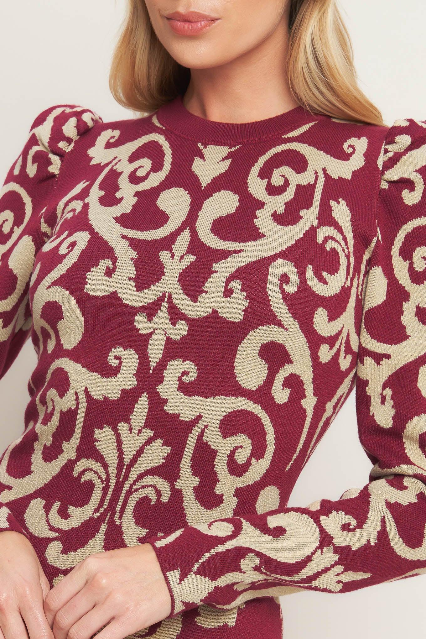 BASK IN LOVE SWEATER MINI DRESS.