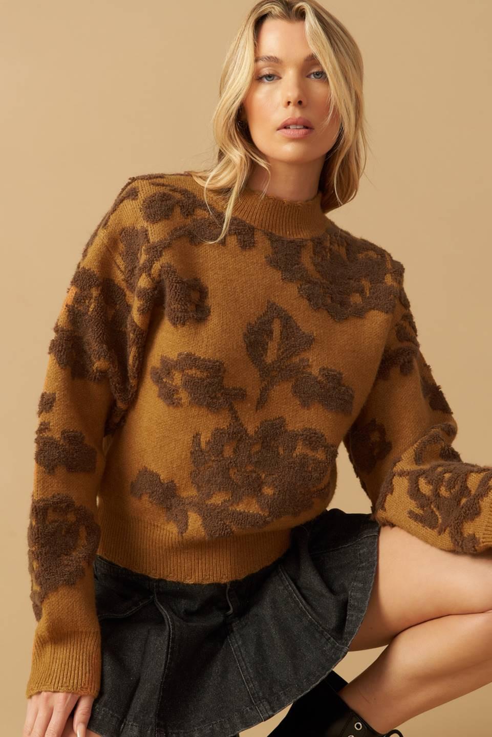 WALK WITH ME PULLOVER SWEATER TOP.