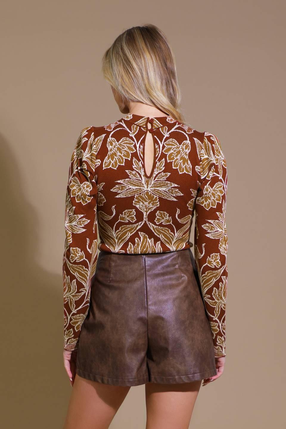 WARM AFTERNOONS JACQUARD SWEATER TOP.