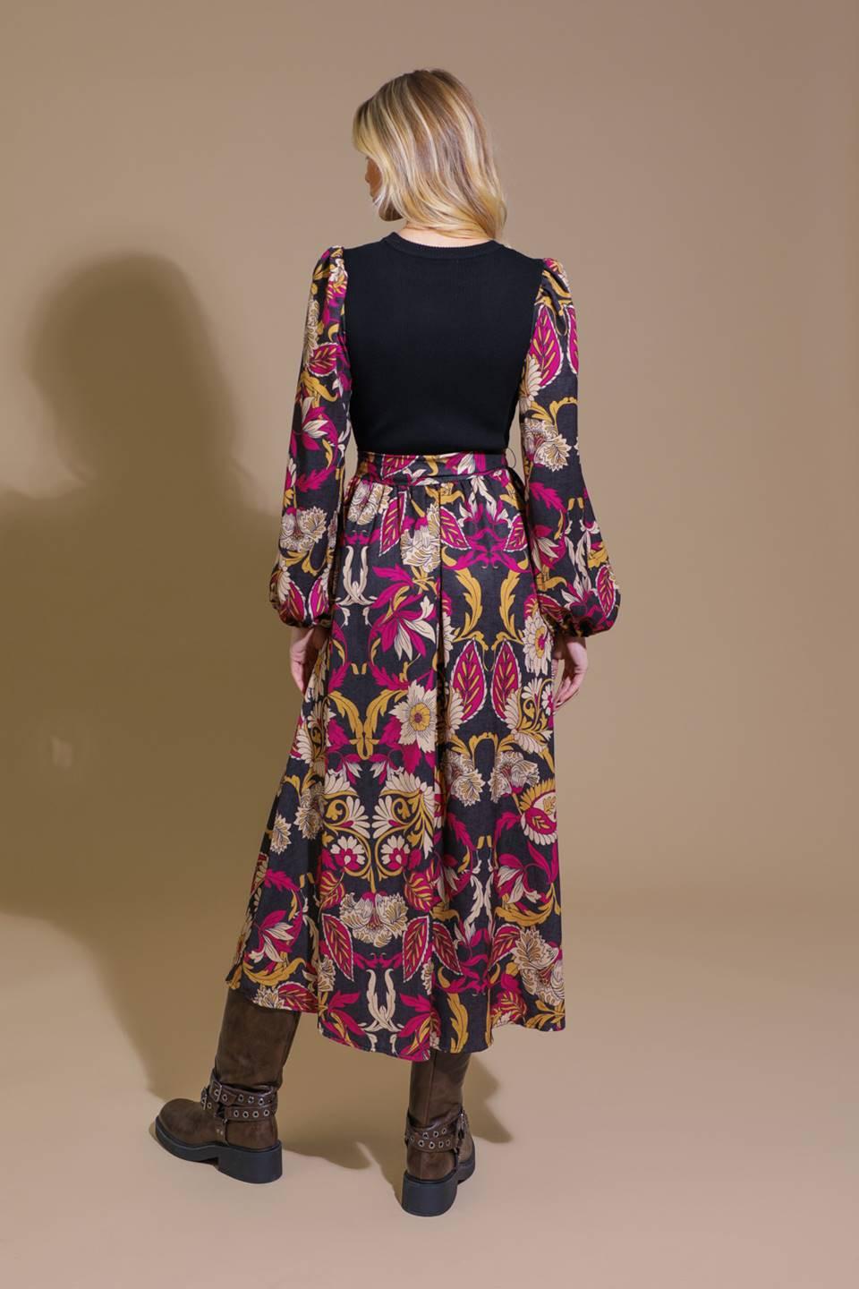 CRUSHING ON COZY WOVEN MIDI DRESS.