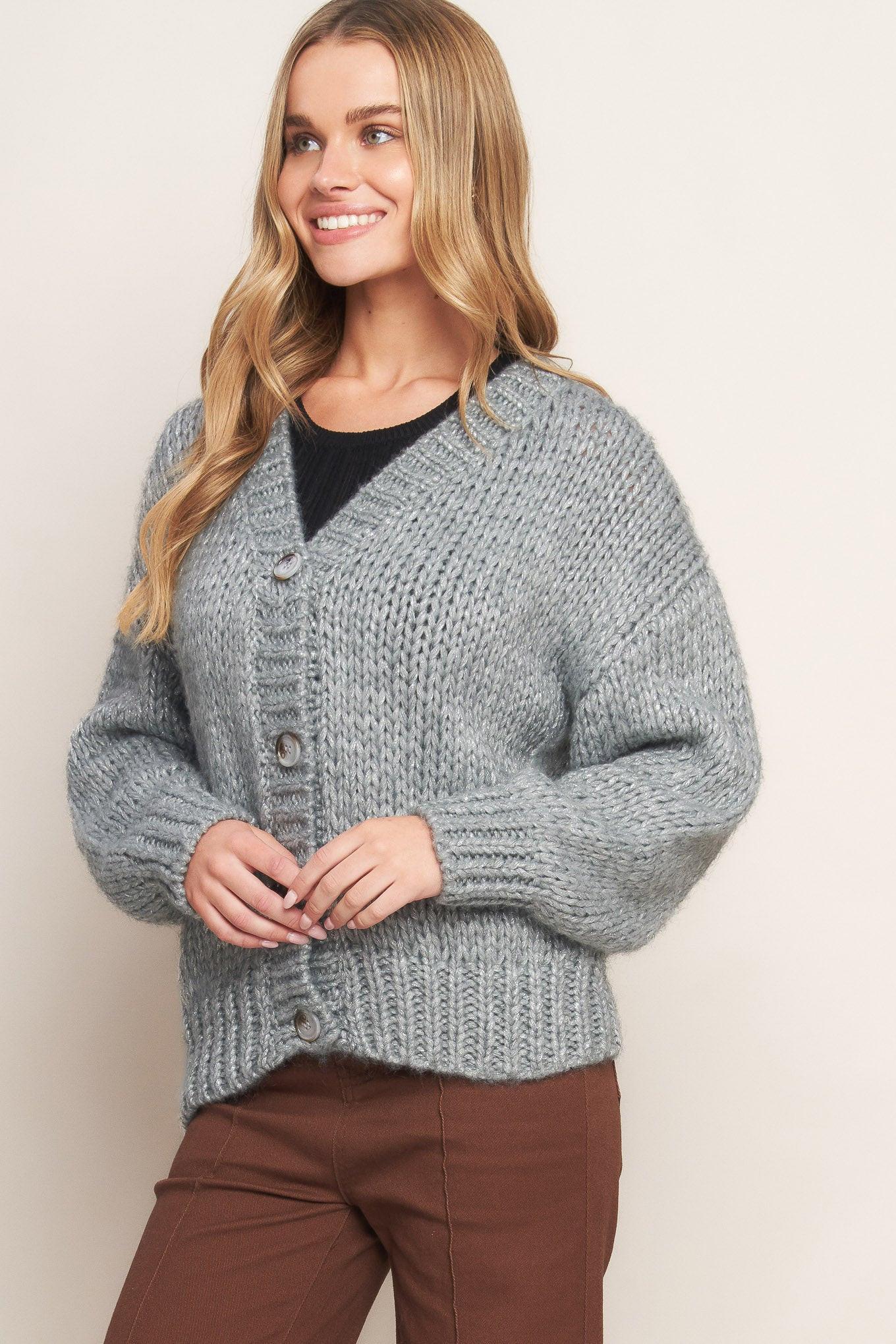 WEEKEND WARMTH SWEATER KNIT CARDIGAN.