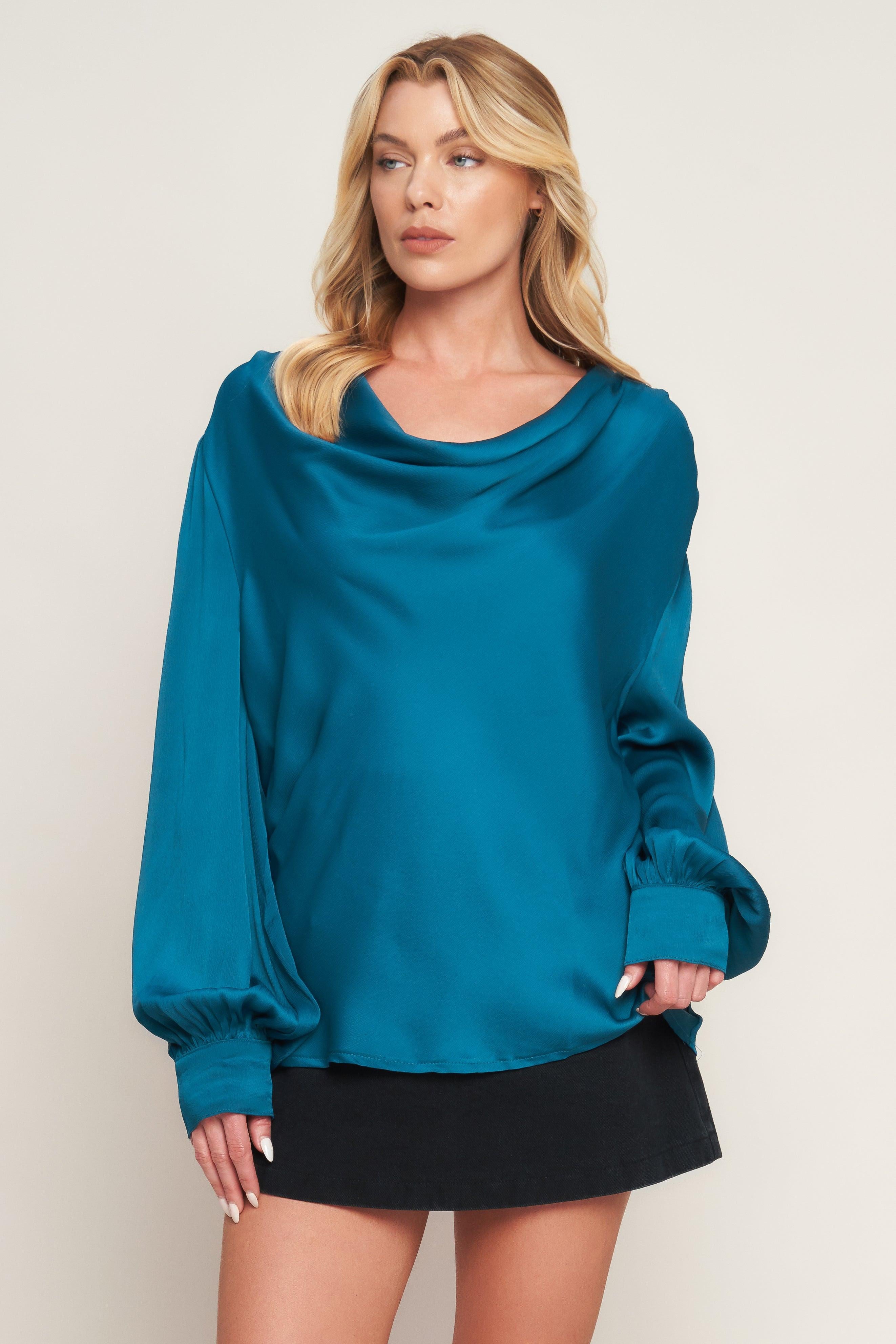 GARDEN SENSATION SATIN TOP.