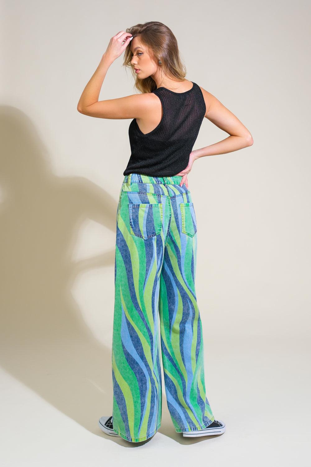 NAVIGATING LIFE DENIM PANTS.
