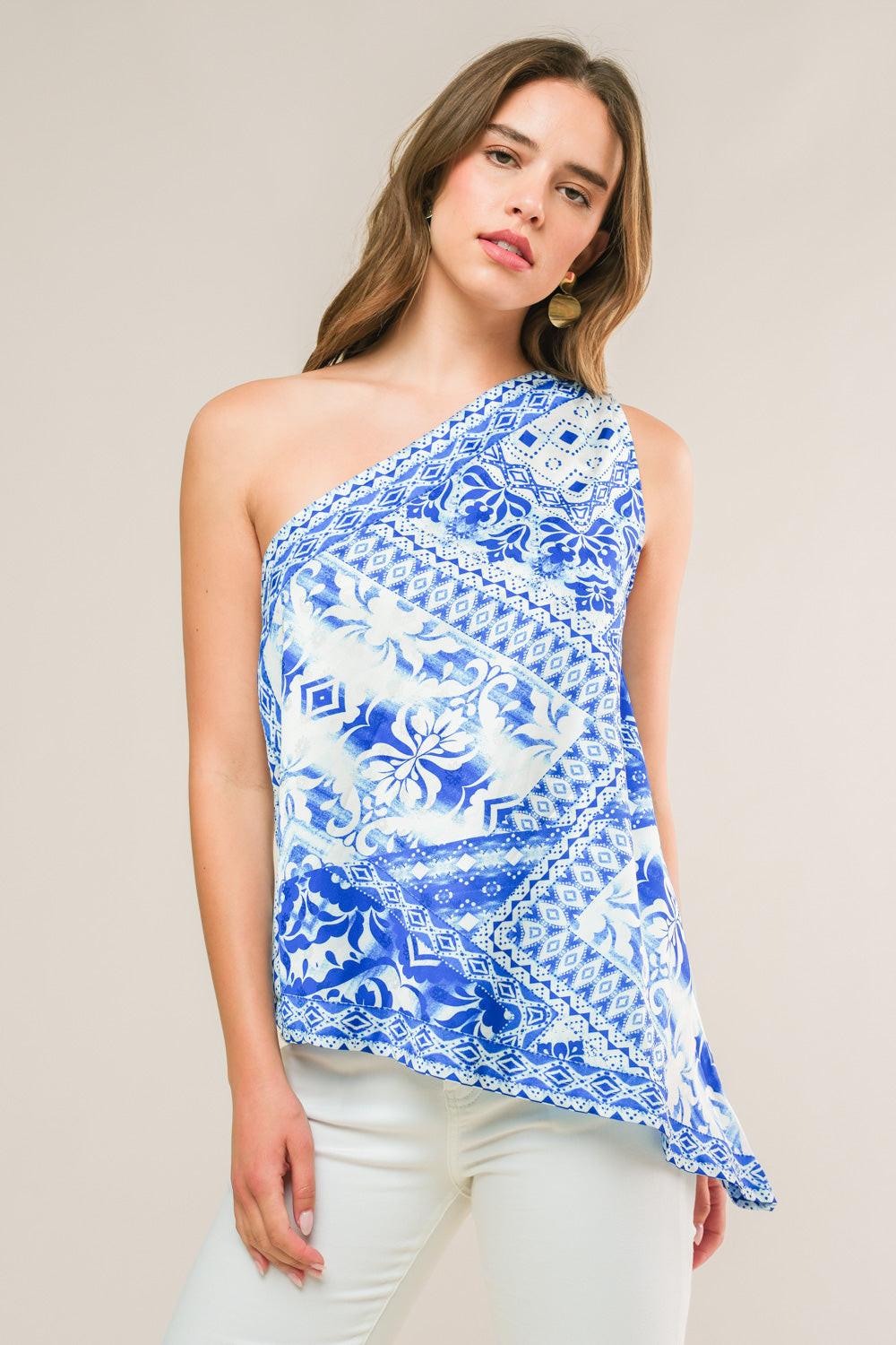 I'M PRETTY SURE WOVEN TOP.