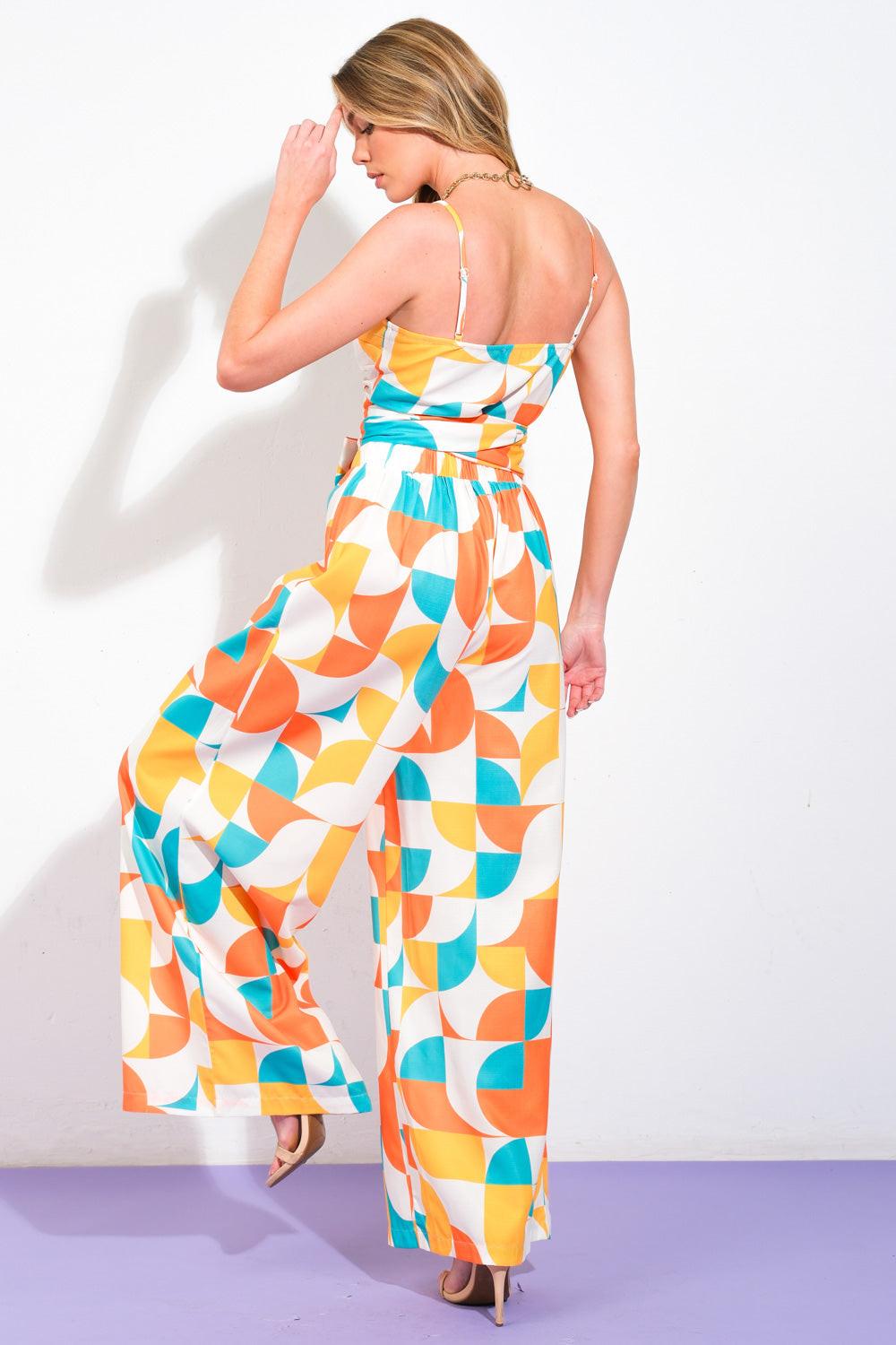 LUSH EASY ON THE EYES WOVEN TOP AND PANTS.