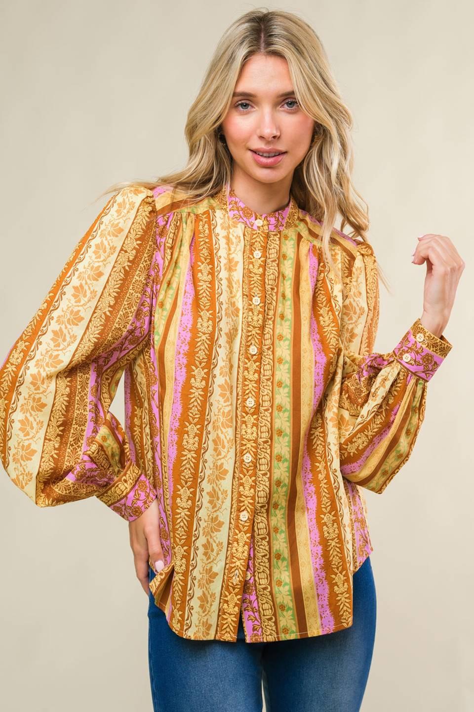 REFRESHING VIBE WOVEN TOP.