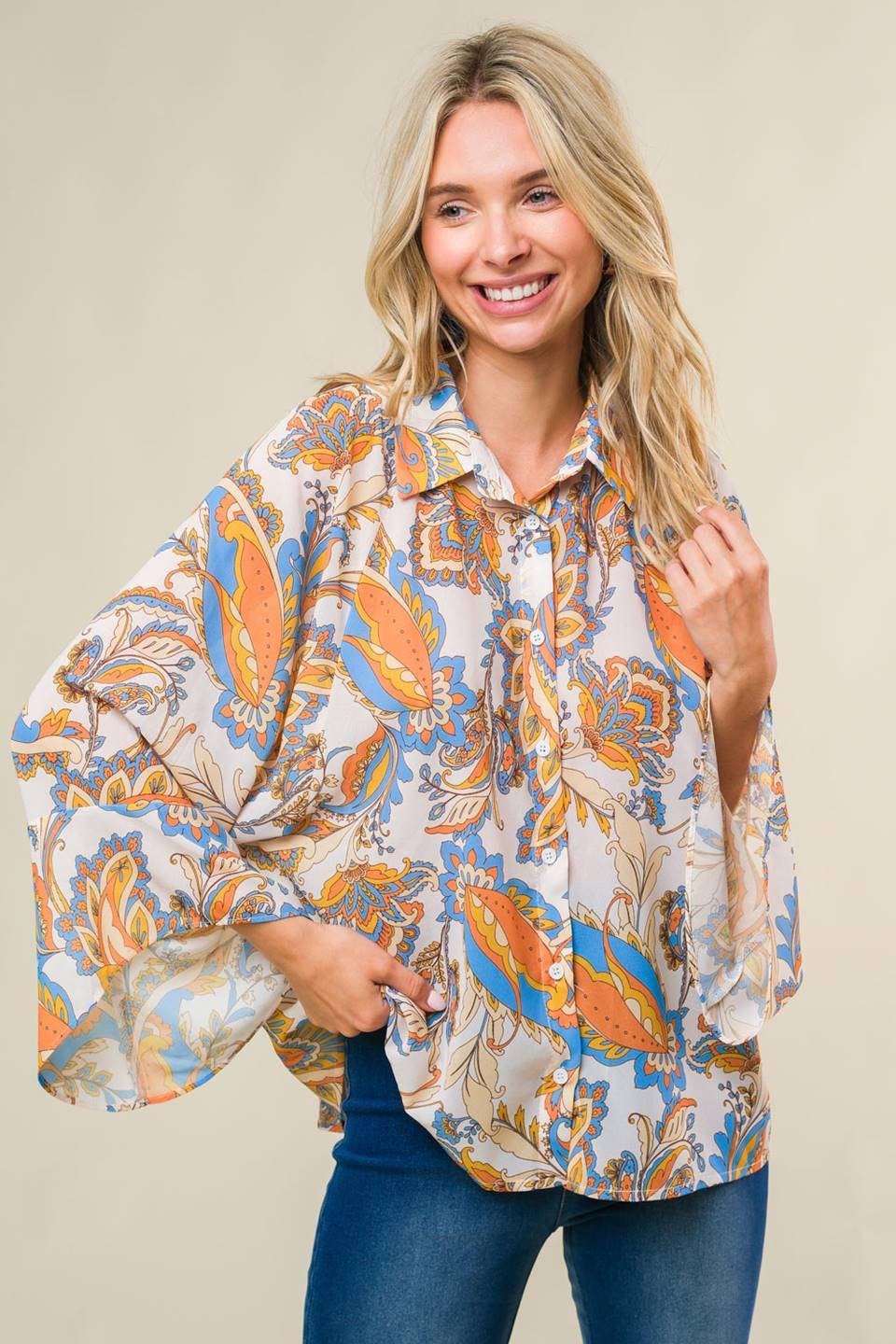 SWEET CRUSH WOVEN TOP.