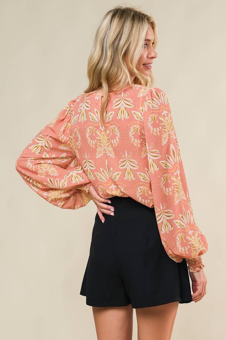 GET THE LOOK WOVEN TOP.