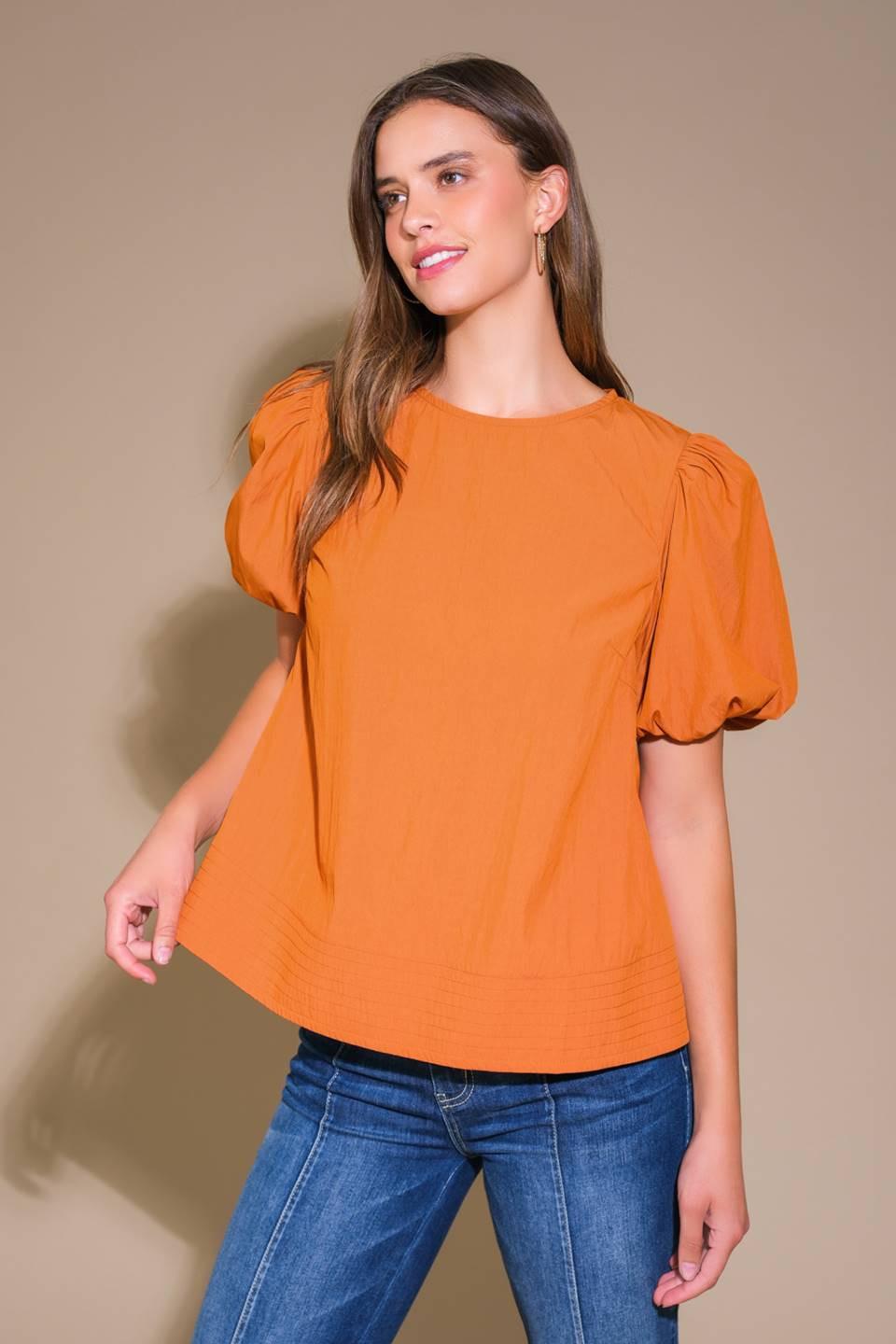 CAROLINA FOREST WOVEN TOP.
