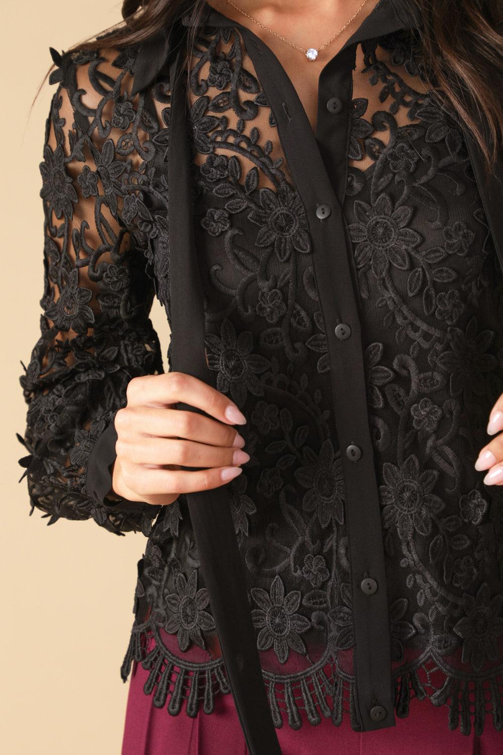 CALL IT FATE LACE TOP.