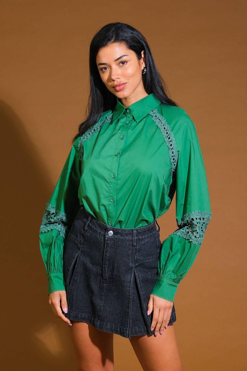 CHECK YOURSELF WOVEN TOP.