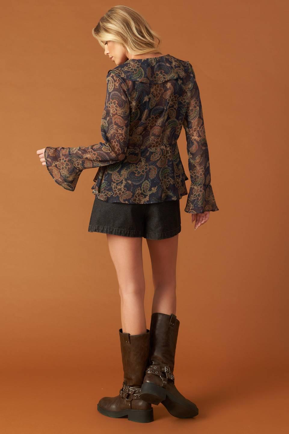 SECRET GARDEN WOVEN TOP.