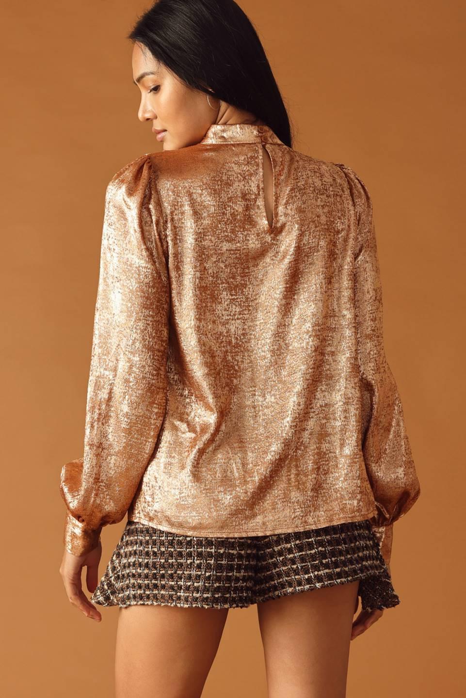 SWEET SENTIMENTS WOVEN TOP.