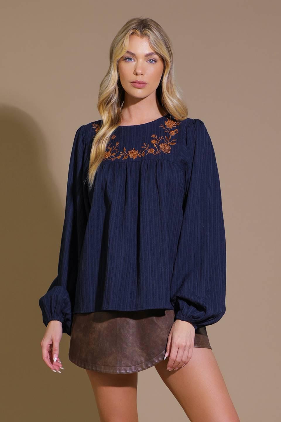 ENCHANTED TO MEET WOVEN TOP.
