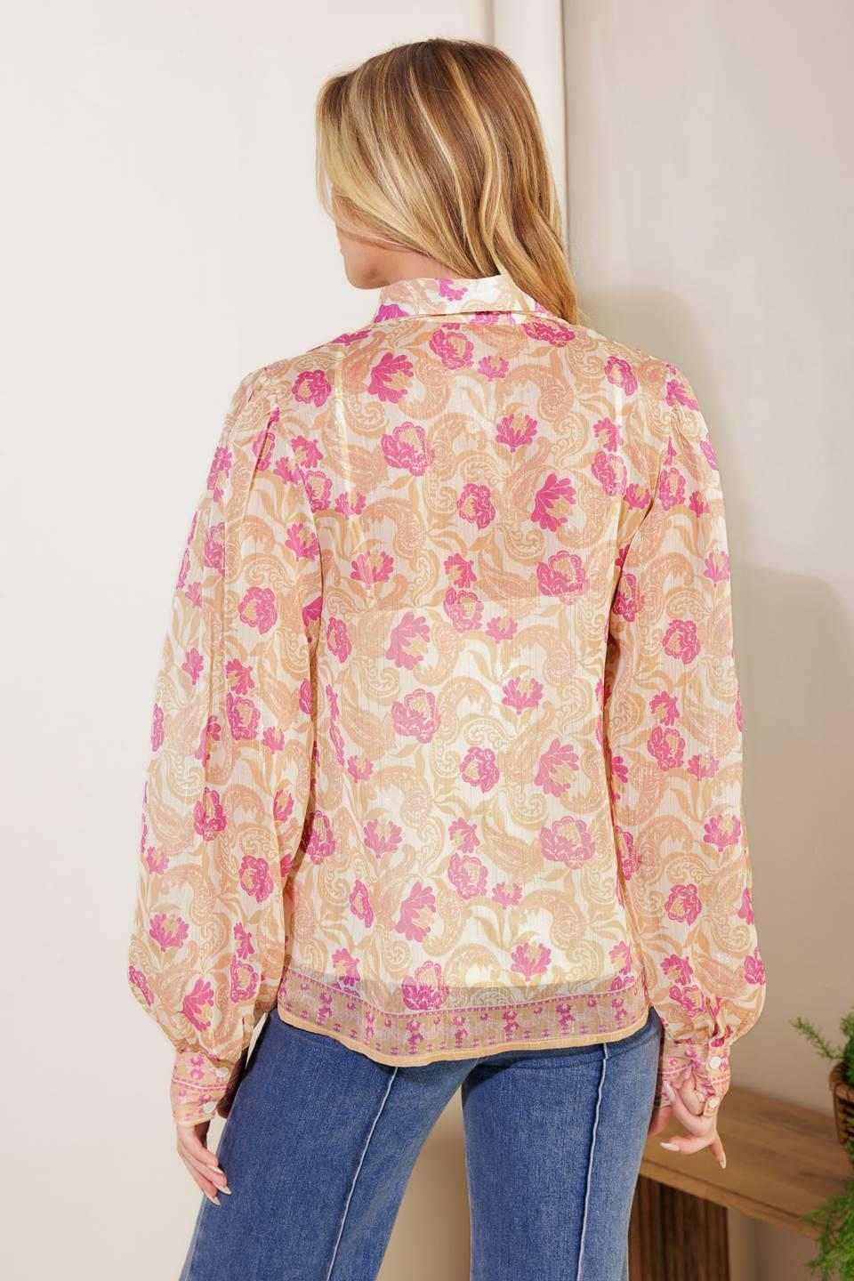 AGAINST THE ODDS WOVEN TOP.