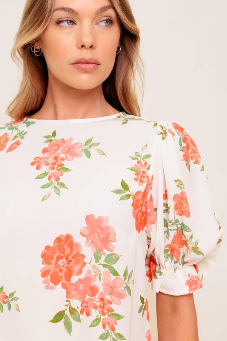 LOVELY DAYS IVORY WOVEN TOP.