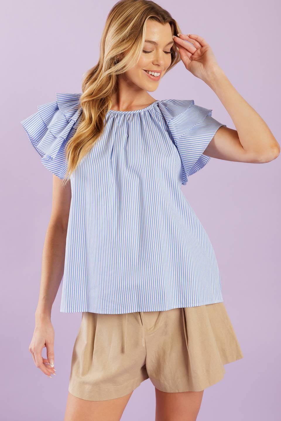 NEED YOU MORE WOVEN TOP.