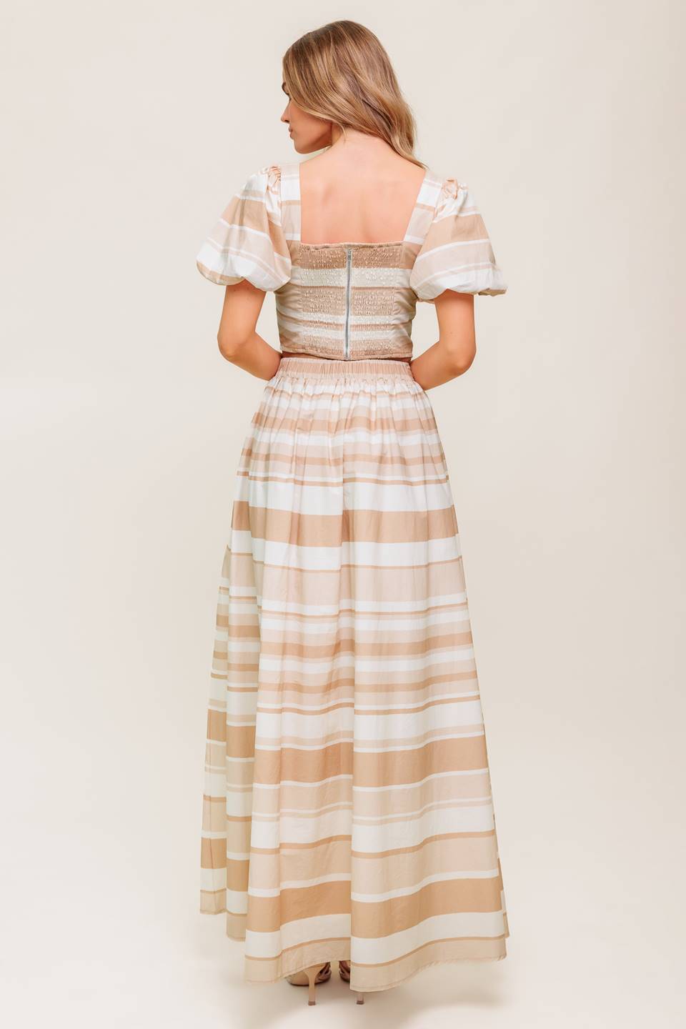 WILLOW RAIN PROMISE WOVEN TOP AND SKIRT SET
