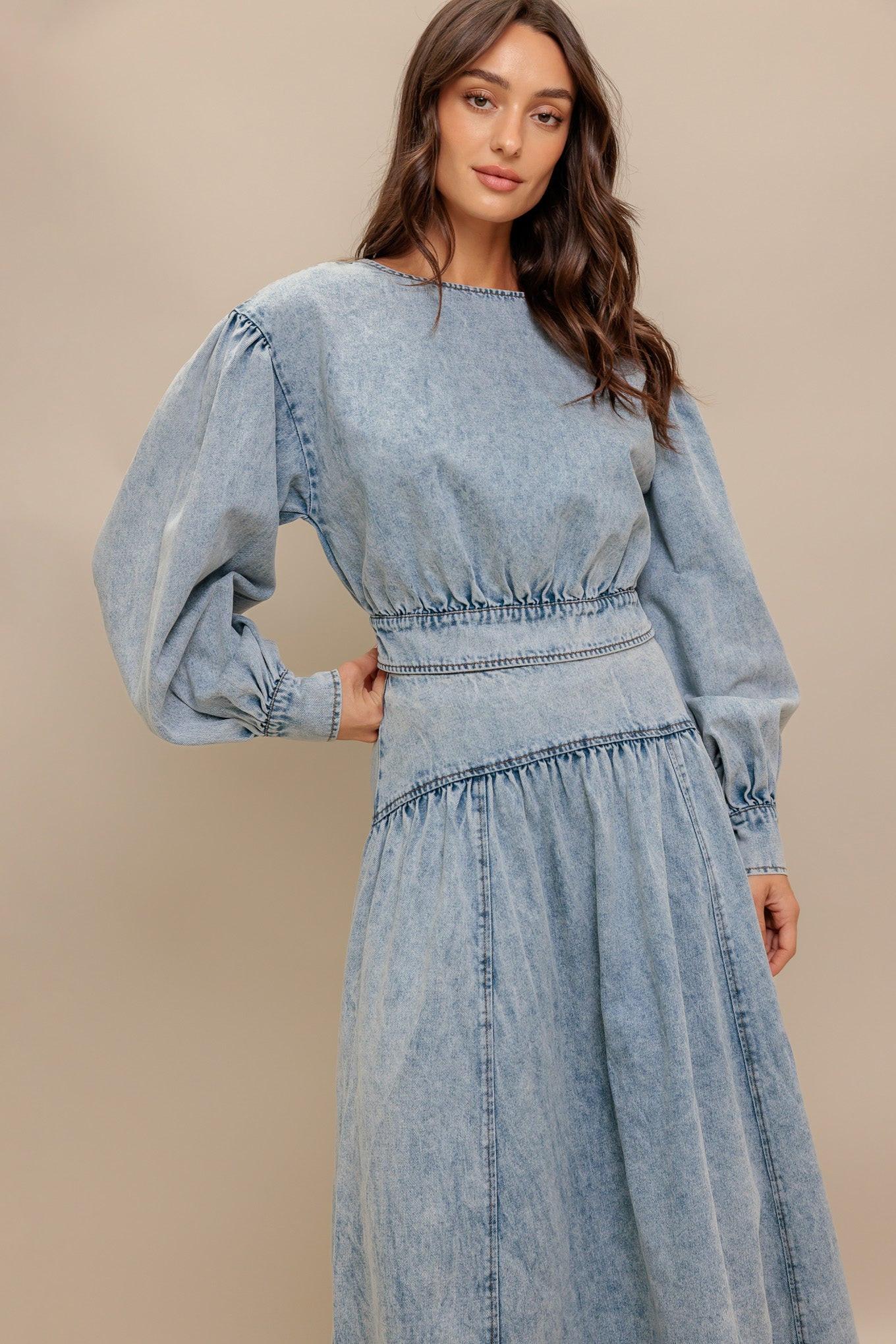 AMERICAN BLEND DENIM TOP.