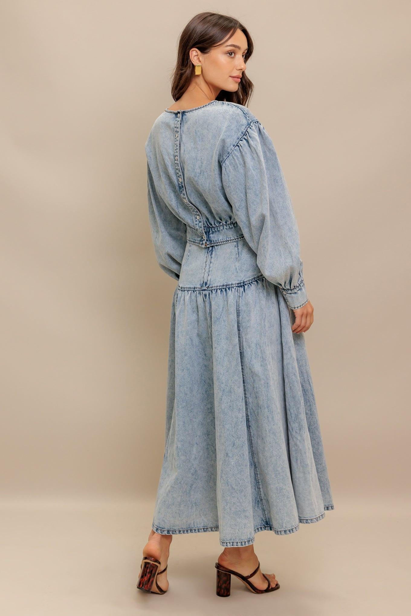 AMERICAN BLEND DENIM TOP.