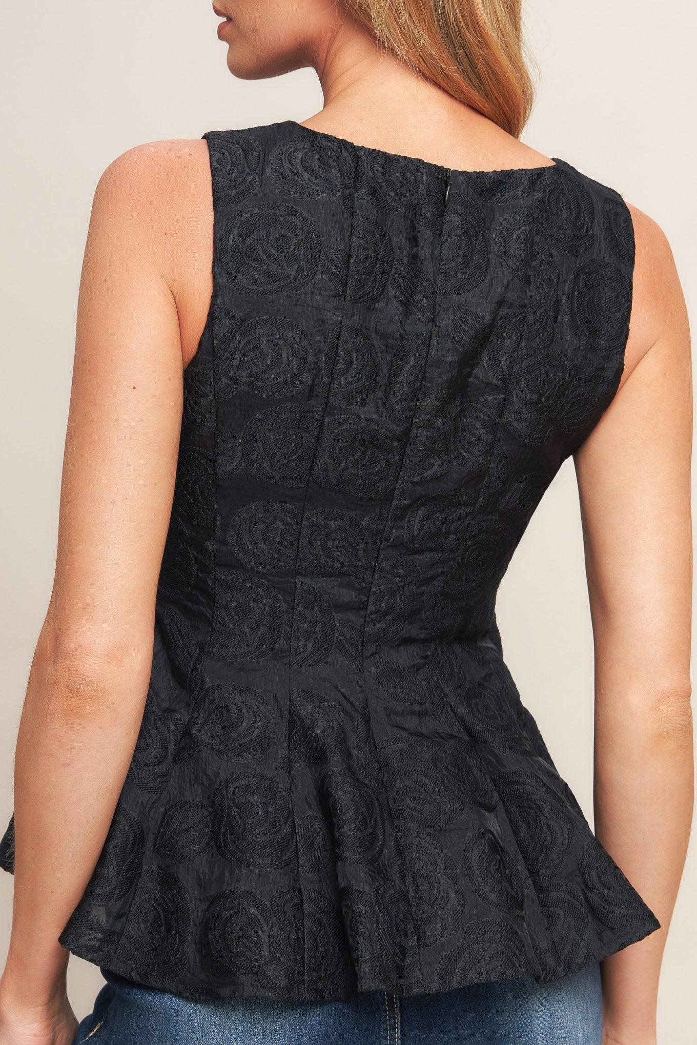 URBAN ELEGANCE WOVEN TOP.