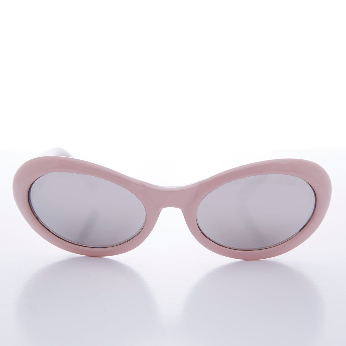90s Curved Oval Cat Eye Vintage Sunglass in Pastel Colors - Lanie 2