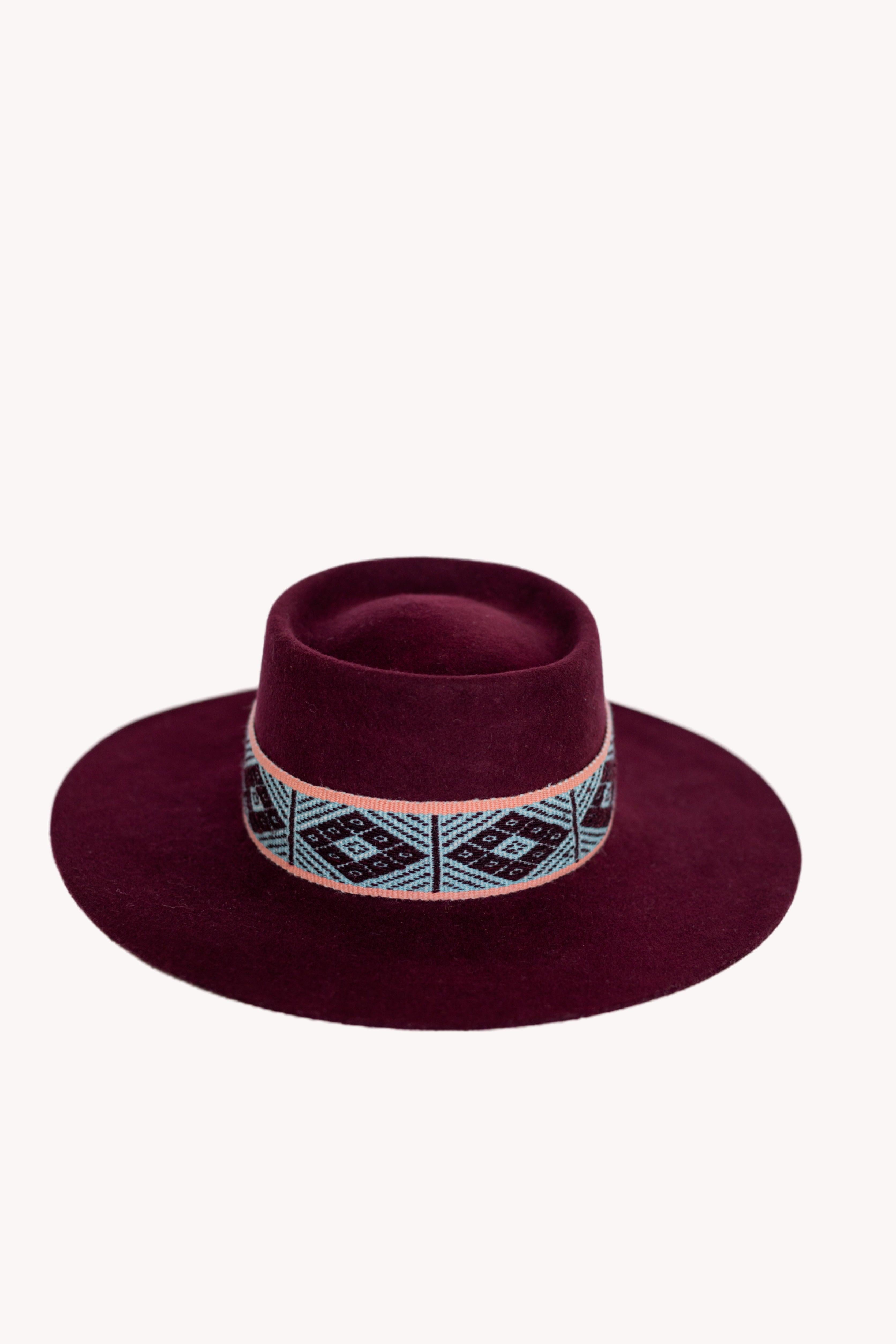 Maroon Bucket Hat.
