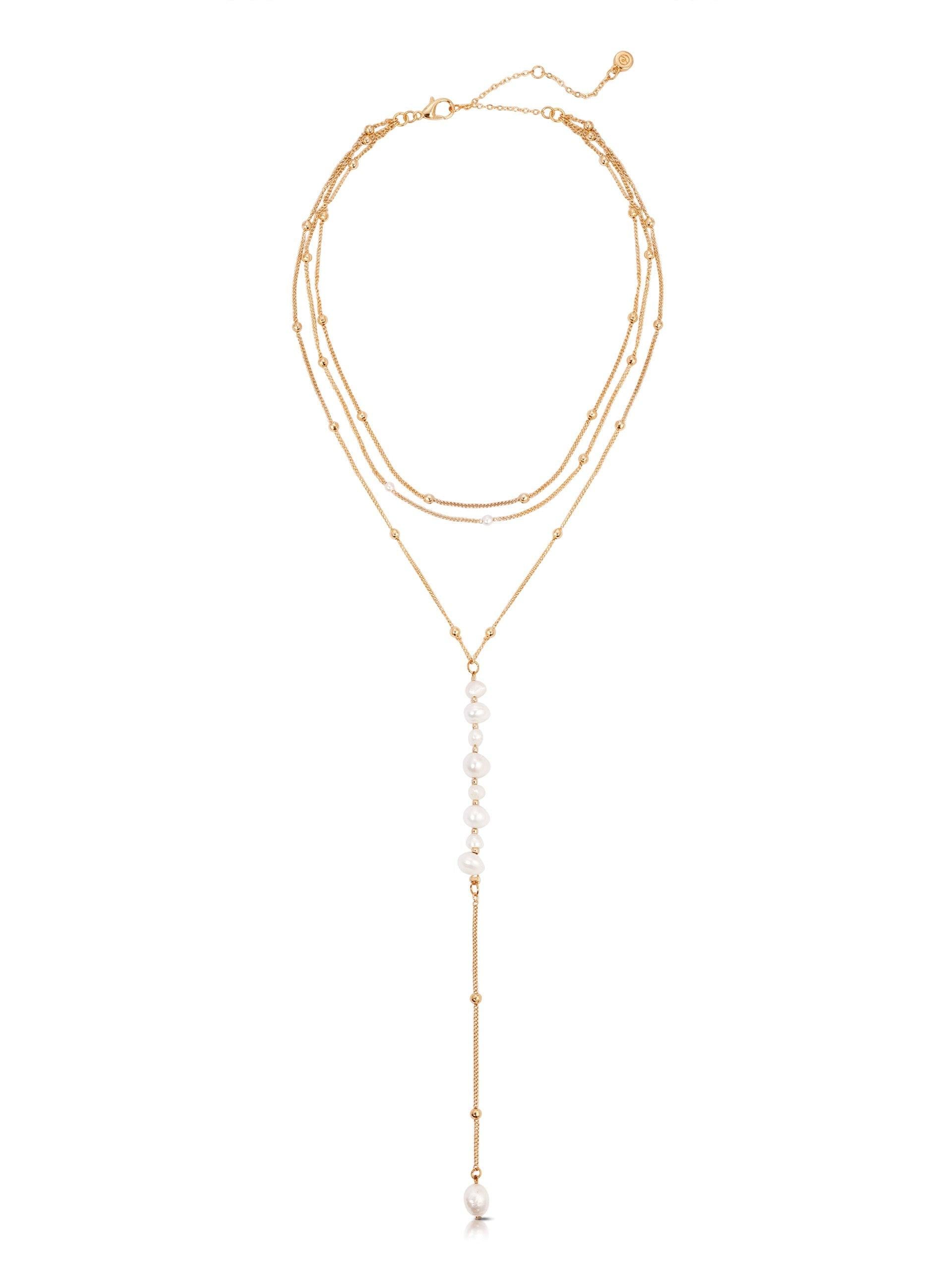 Coastal Pearl Lariat - Flying Tomato - Necklaces - Ettika