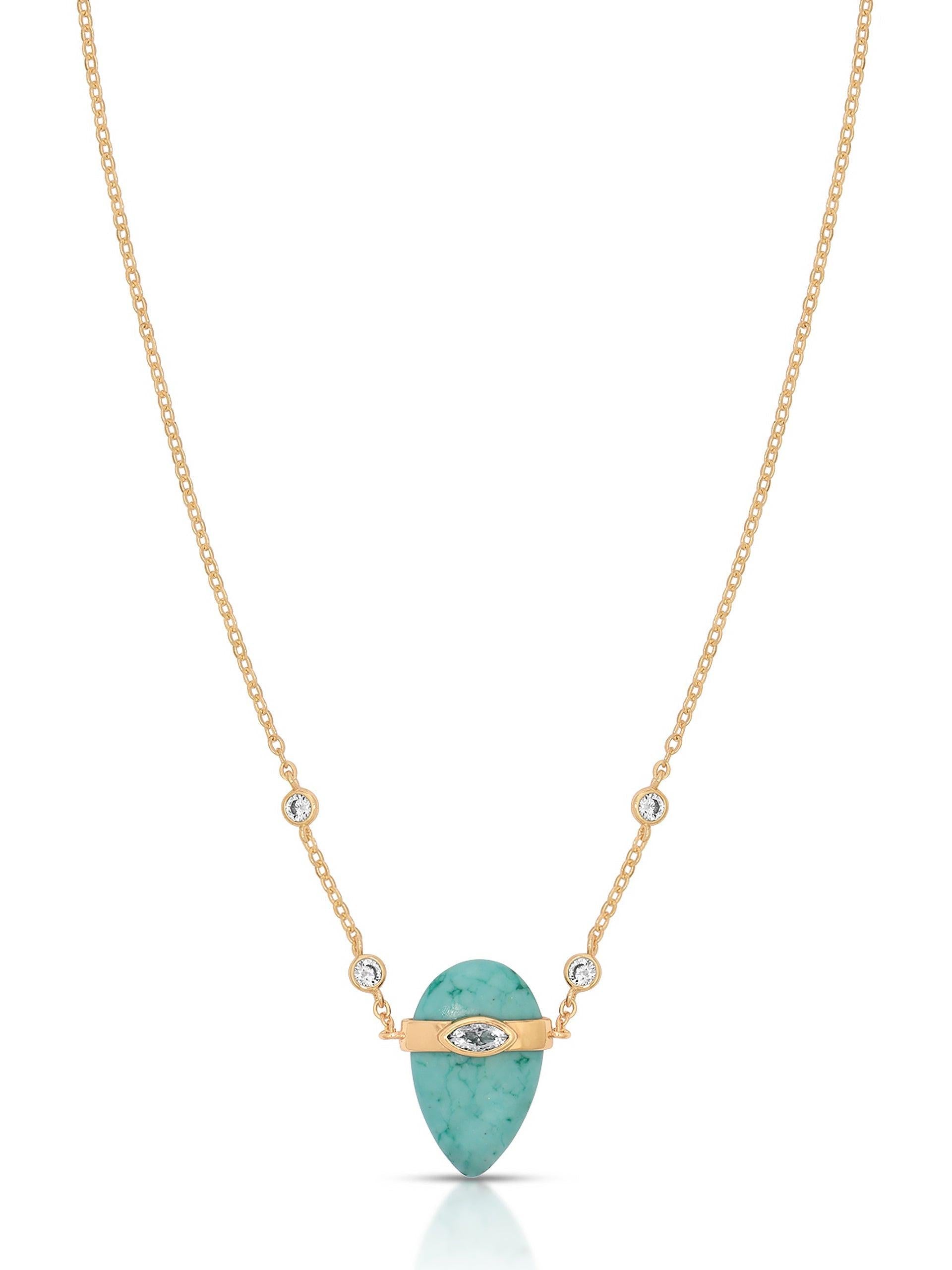 Turquoise Solstice Necklace - Flying Tomato - Necklaces - Ettika