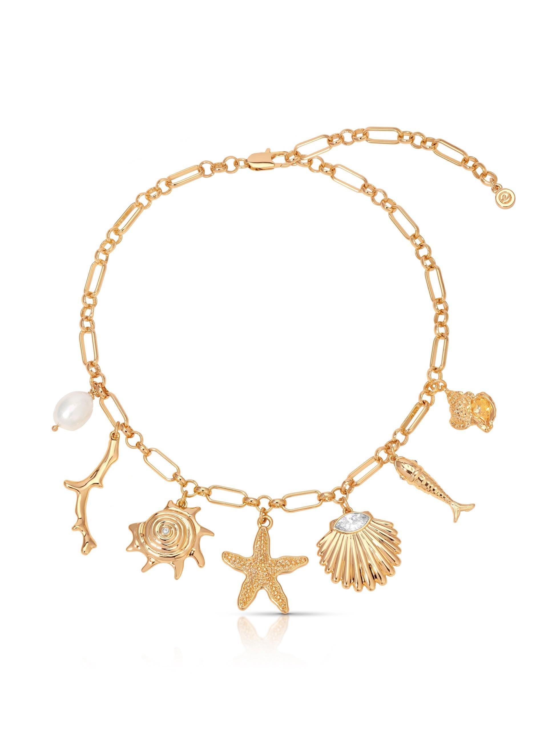 Oceanic Dreams Charm Necklace - Flying Tomato - Necklaces - Ettika