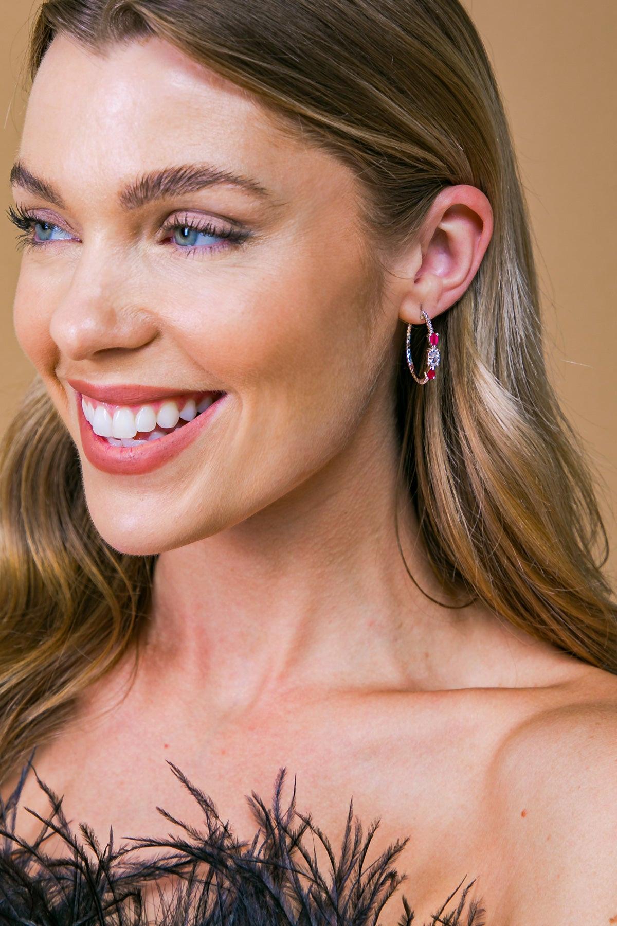 STERLING TRIBAL EARRINGS.