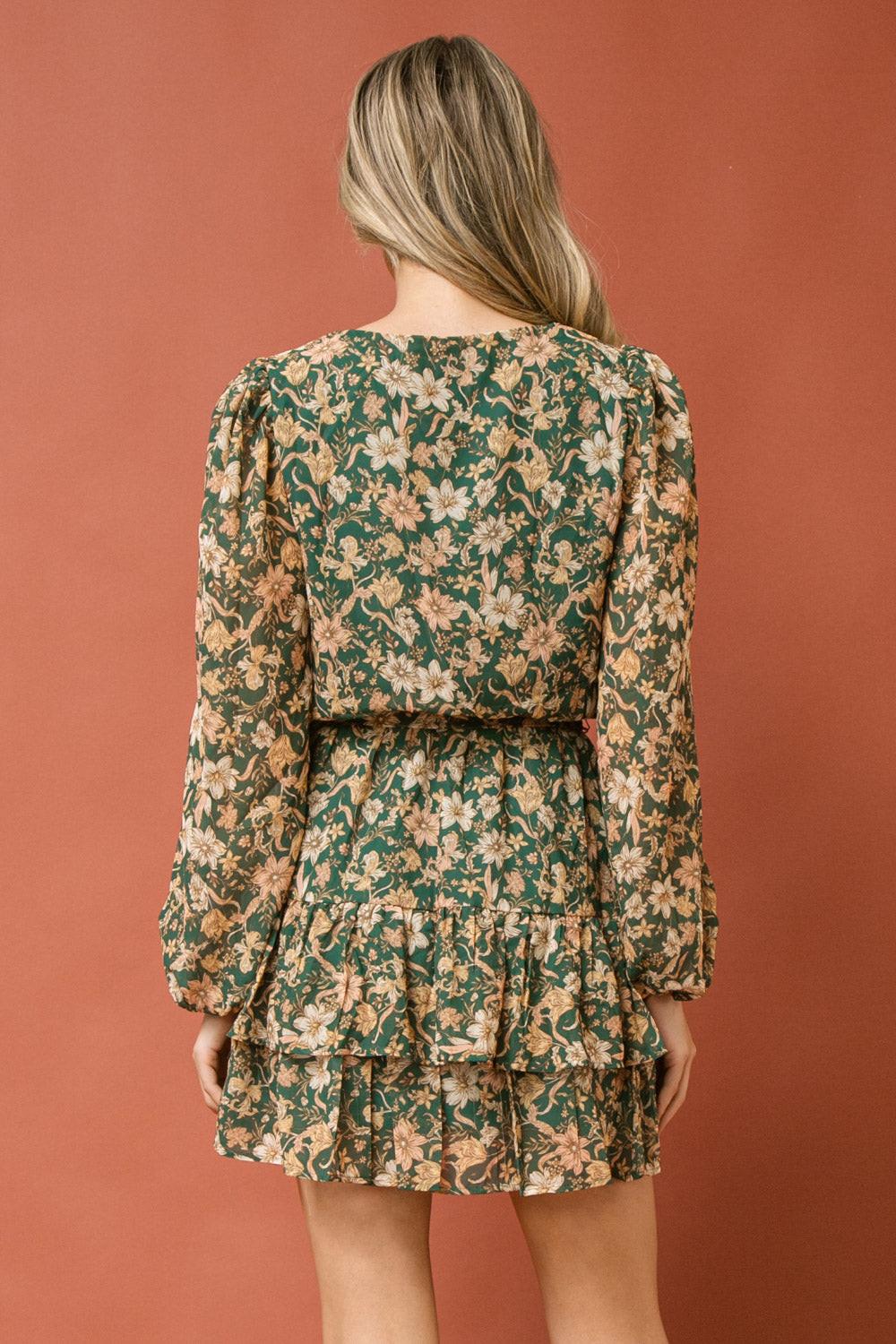 CARE TO DANCE WOVEN MINI DRESS.